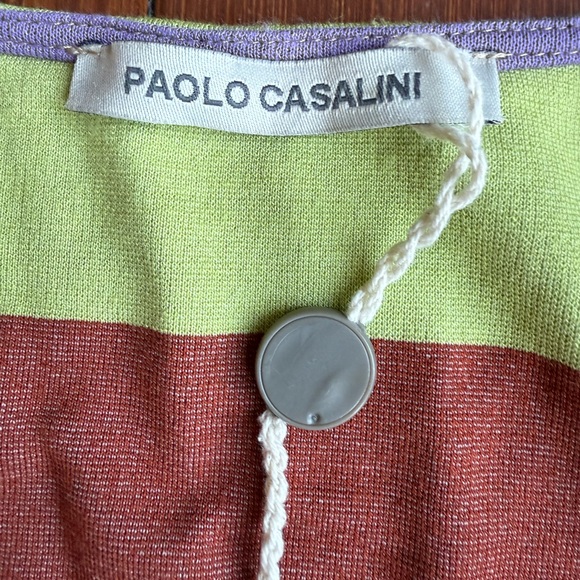 Colorful Striped Cardigan by Italian Designer Paolo Casalini - Picture 3 of 5